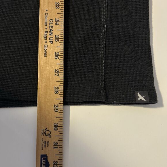 EDDIE BAUER Thermal Dog Shirt Mens Large Gray Waffle Labrador Retreiver Hunting - Picture 11 of 13